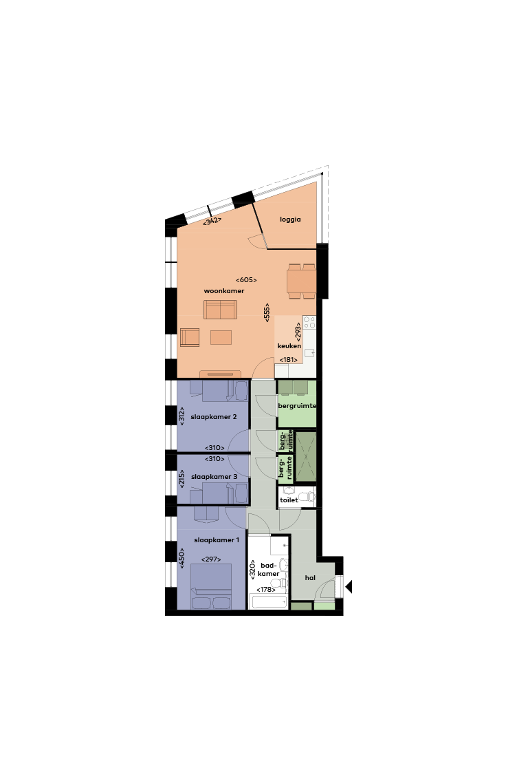 Appartement te huur in Capelle aan den IJssel aan Wijde Wormer 221 – 4 kamers, 107 m²
