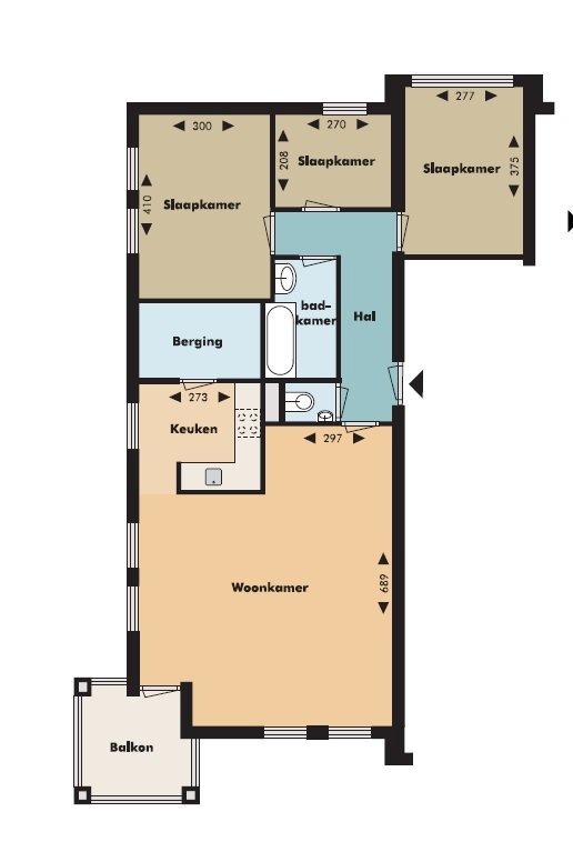 Appartement te huur in Eindhoven aan Loondermolen 44 – 4 kamers, 91 m² (foto 10)