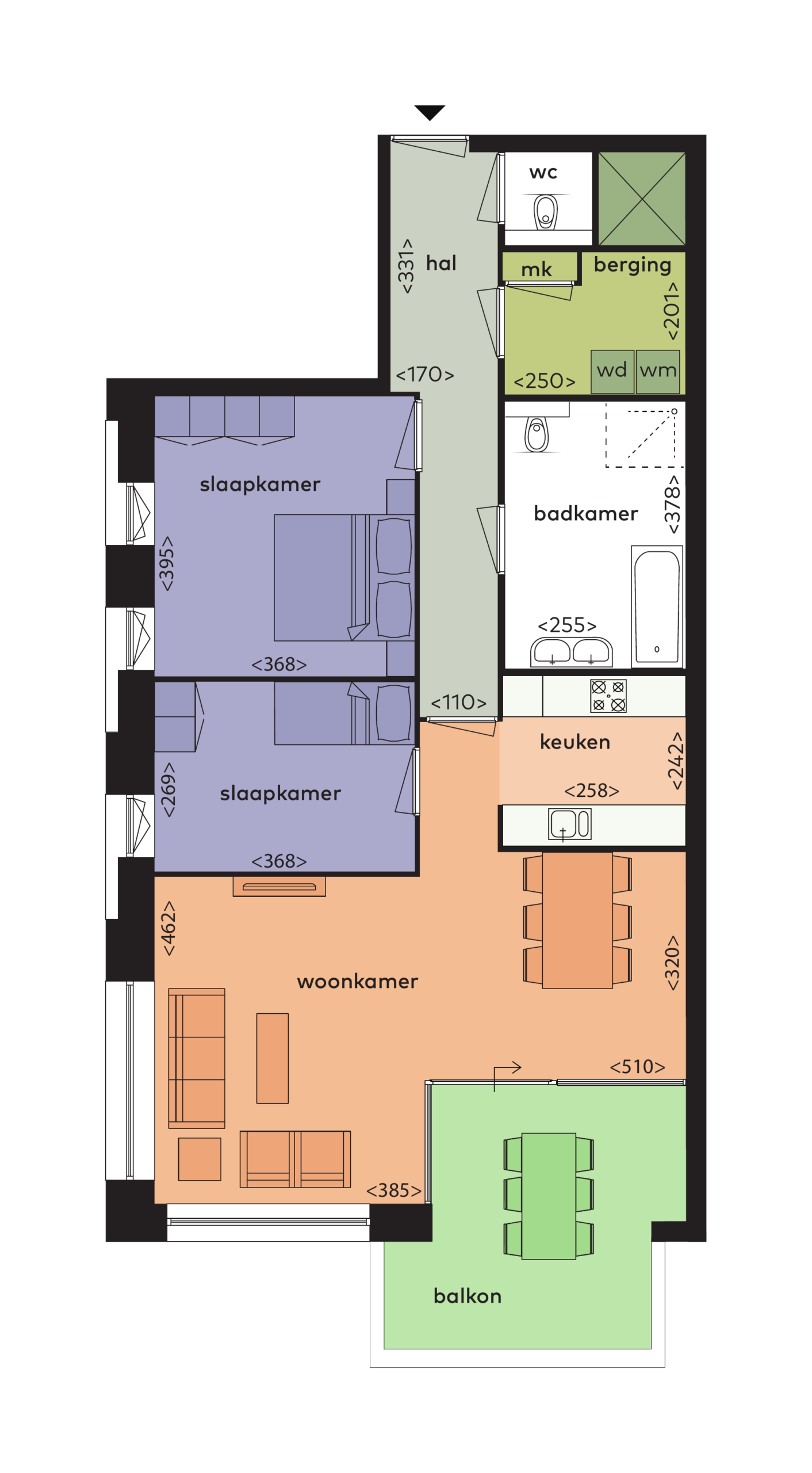 Appartement te huur in Rotterdam aan De Monchyplein 33 – 3 kamers, 91 m²